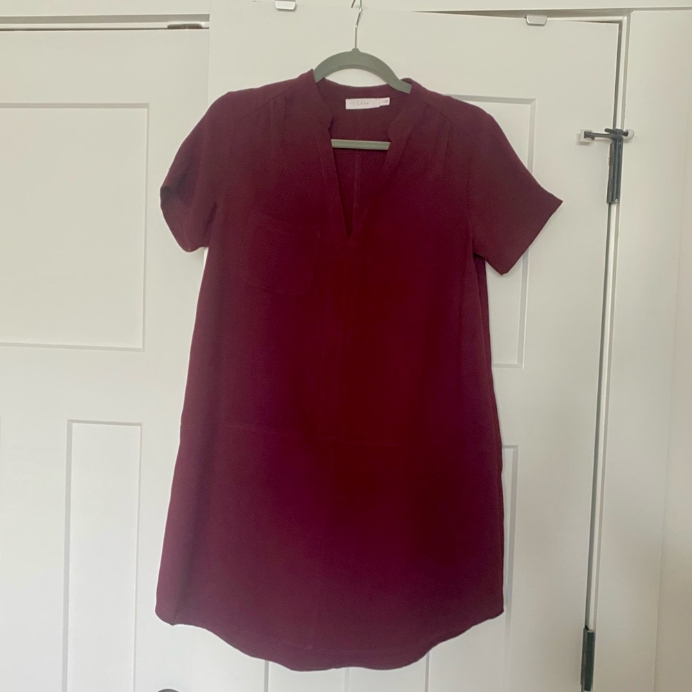 Maroon Lush Mini Dress